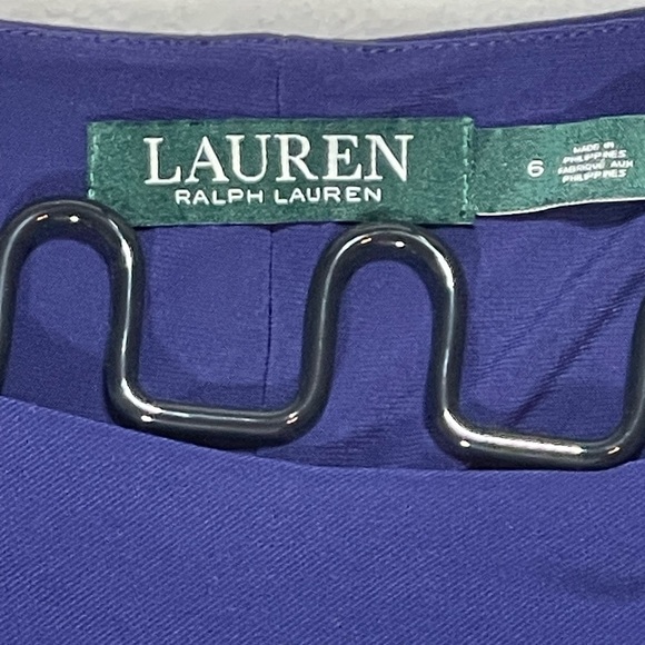Lauren Ralph Lauren Royal Blue 3/4 Sleeve Dress - Picture 7 of 9